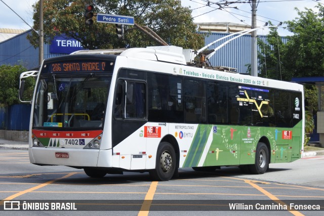 Next Mobilidade - ABC Sistema de Transporte 7402 na cidade de São Bernardo do Campo, São Paulo, Brasil, por Willian Caminha Fonseca. ID da foto: 11967121.