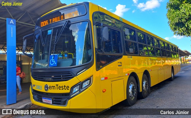 HP Transportes Coletivos 20803 na cidade de Goiânia, Goiás, Brasil, por Carlos Júnior. Número da foto: #11967695.