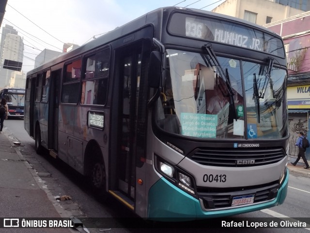 Auto Viação Urubupungá 00413 na cidade de Osasco, São Paulo, Brasil, por Rafael Lopes de Oliveira. Número da foto: #11968399.