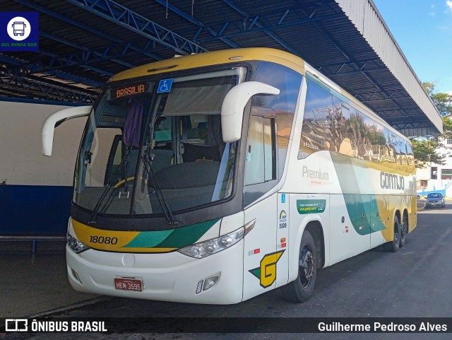 Empresa Gontijo de Transportes 18080 na cidade de Lambari, Minas Gerais, Brasil, por Guilherme Pedroso Alves. ID da foto: 11966339.