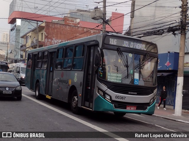 Auto Viação Urubupungá 00367 na cidade de Osasco, São Paulo, Brasil, por Rafael Lopes de Oliveira. Número da foto: #11966174.