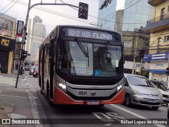Viação Osasco 0931 na cidade de Osasco, São Paulo, Brasil, por Rafael Lopes de Oliveira. Número da foto: #11967210.