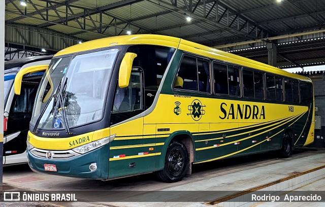 Viação Sandra 1450 na cidade de Conselheiro Lafaiete, Minas Gerais, Brasil, por Rodrigo  Aparecido. Número da foto: #11969408.