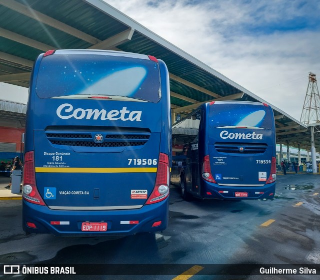 Viação Cometa 719506 na cidade de Santos, São Paulo, Brasil, por Guilherme Silva. ID da foto: 11969602.