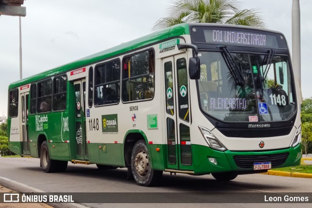 Viação Paraense Cuiabá Transportes 1148 na cidade de Cuiabá, Mato Grosso, Brasil, por Leon Gomes. ID da foto: 11969865.