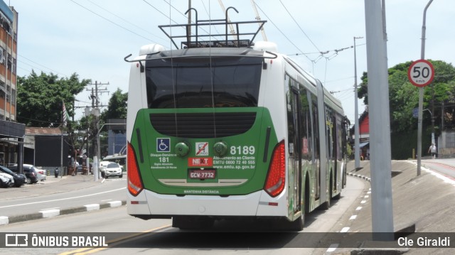Next Mobilidade - ABC Sistema de Transporte 8189 na cidade de São Paulo, São Paulo, Brasil, por Cle Giraldi. Número da foto: #11969202.