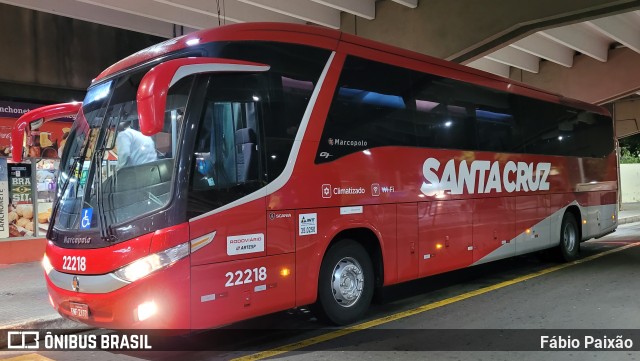 Viação Santa Cruz 22218 na cidade de São Caetano do Sul, São Paulo, Brasil, por Fábio Paixão. Número da foto: #11971394.