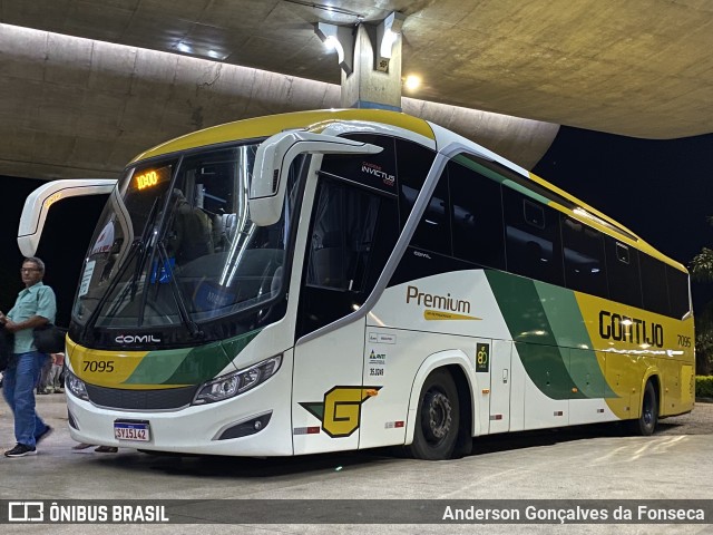 Empresa Gontijo de Transportes 7095 na cidade de Uberlândia, Minas Gerais, Brasil, por Anderson Gonçalves da Fonseca. Número da foto: #11972794.
