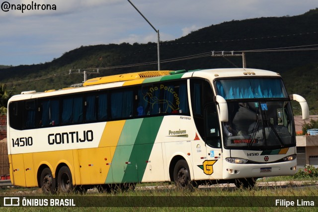 Empresa Gontijo de Transportes 14510 na cidade de Manoel Vitorino, Bahia, Brasil, por Filipe Lima. Número da foto: #11973520.