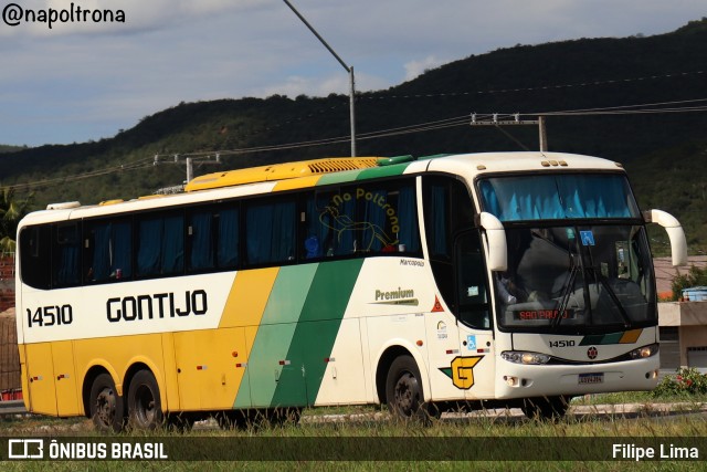 Empresa Gontijo de Transportes 14510 na cidade de Manoel Vitorino, Bahia, Brasil, por Filipe Lima. ID da foto: 11973520.