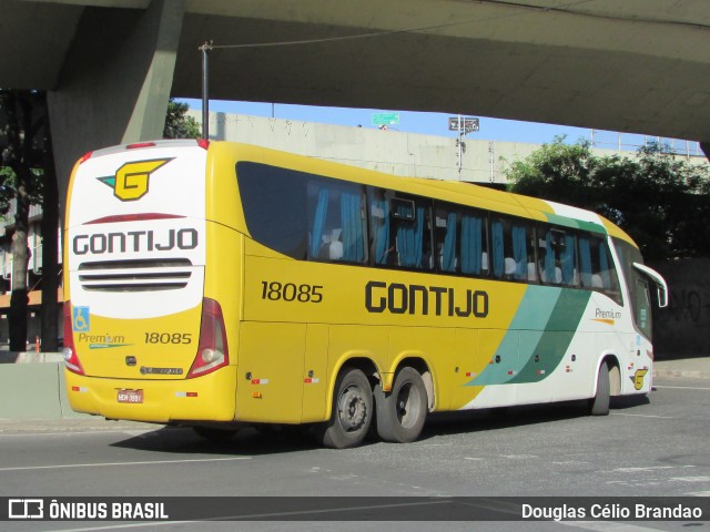 Empresa Gontijo de Transportes 18085 na cidade de Belo Horizonte, Minas Gerais, Brasil, por Douglas Célio Brandao. ID da foto: 11972983.