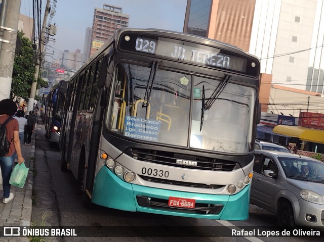 Auto Viação Urubupungá 00330 na cidade de Osasco, São Paulo, Brasil, por Rafael Lopes de Oliveira. ID da foto: 11971461.