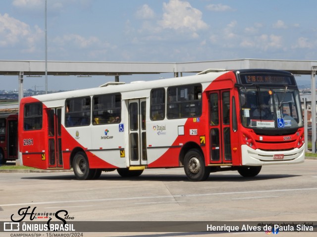 Itajaí Transportes Coletivos 2981 na cidade de Campinas, São Paulo, Brasil, por Henrique Alves de Paula Silva. ID da foto: 11973684.