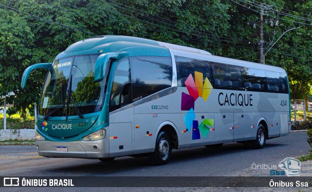Cacique Transportes 4341 na cidade de Salvador, Bahia, Brasil, por Ônibus Ssa. Número da foto: #11971995.