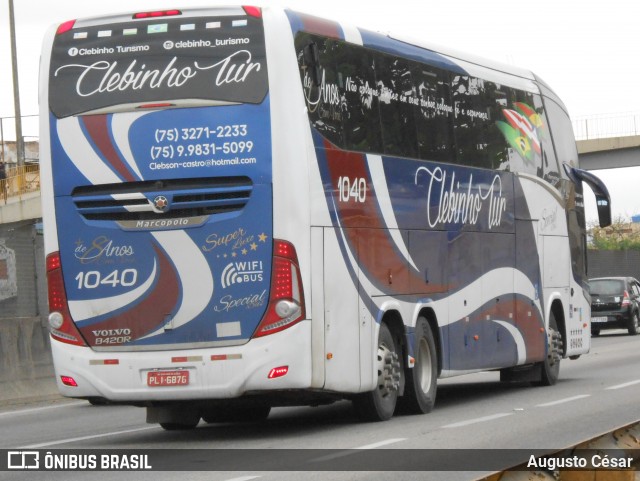 Clebinho Turismo 1040 na cidade de Nova Iguaçu, Rio de Janeiro, Brasil, por Augusto César. ID da foto: 11970844.