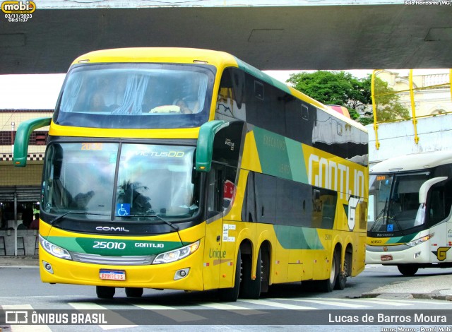 Empresa Gontijo de Transportes 25010 na cidade de Belo Horizonte, Minas Gerais, Brasil, por Lucas de Barros Moura. ID da foto: 11970780.