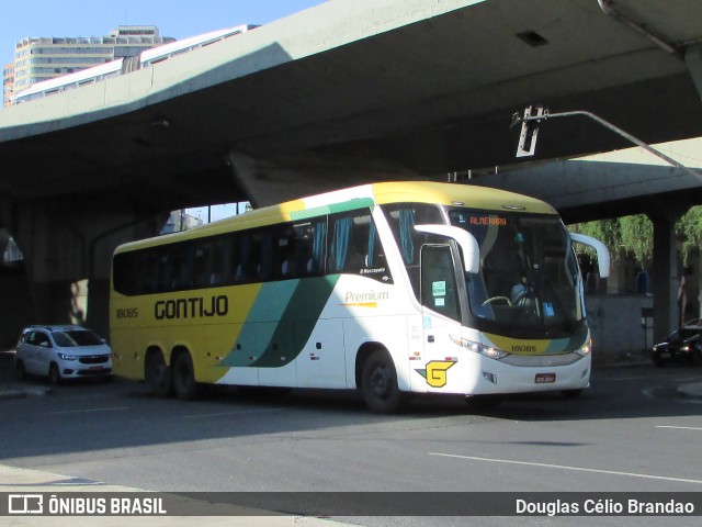 Empresa Gontijo de Transportes 18085 na cidade de Belo Horizonte, Minas Gerais, Brasil, por Douglas Célio Brandao. ID da foto: 11972982.