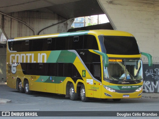 Empresa Gontijo de Transportes 25035 na cidade de Belo Horizonte, Minas Gerais, Brasil, por Douglas Célio Brandao. ID da foto: 11972129.