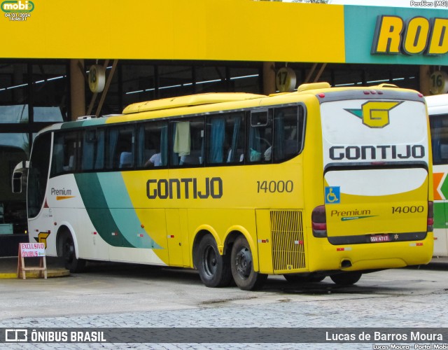 Empresa Gontijo de Transportes 14000 na cidade de Perdões, Minas Gerais, Brasil, por Lucas de Barros Moura. Número da foto: #11970775.