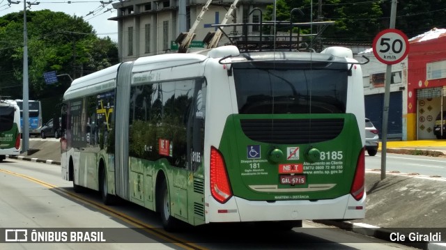 Next Mobilidade - ABC Sistema de Transporte 8185 na cidade de São Paulo, São Paulo, Brasil, por Cle Giraldi. ID da foto: 11971229.