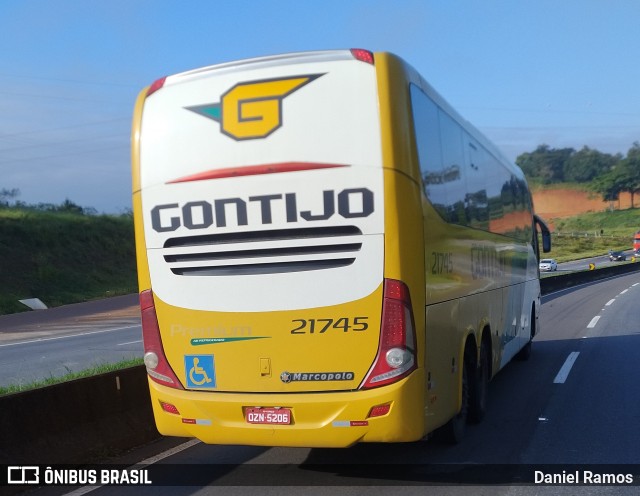 Empresa Gontijo de Transportes 21745 na cidade de Pouso Alegre, Minas Gerais, Brasil, por Daniel Ramos. ID da foto: 11971759.