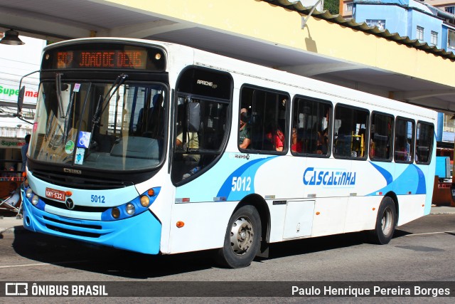 Viação Cascatinha 5012 na cidade de Petrópolis, Rio de Janeiro, Brasil, por Paulo Henrique Pereira Borges. ID da foto: 11972698.