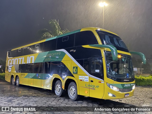 Empresa Gontijo de Transportes 25075 na cidade de Uberlândia, Minas Gerais, Brasil, por Anderson Gonçalves da Fonseca. ID da foto: 11972826.