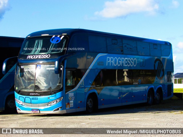Auto Viação Progresso 6033 na cidade de Gravatá, Pernambuco, Brasil, por Wendel Miguel /MIGUELPHOTOBUS. Número da foto: #11974230.