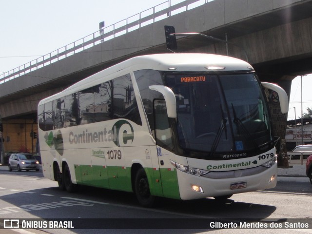 Viação Continental de Transportes 1079 na cidade de São Paulo, São Paulo, Brasil, por Gilberto Mendes dos Santos. Número da foto: #11973899.