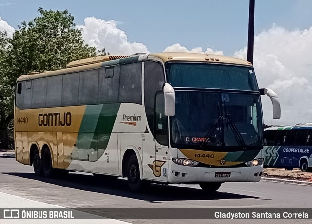 Empresa Gontijo de Transportes 14440 na cidade de Aracaju, Sergipe, Brasil, por Gladyston Santana Correia. ID da foto: 11976635.