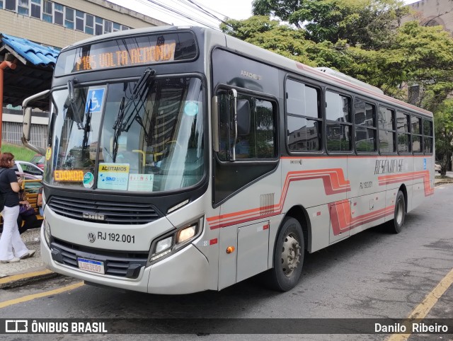 Viação Resendense RJ 192.001 na cidade de Volta Redonda, Rio de Janeiro, Brasil, por Danilo  Ribeiro. Número da foto: #11976149.