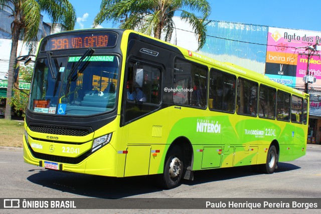 Santo Antônio Transportes Niterói 2.2.041 na cidade de Niterói, Rio de Janeiro, Brasil, por Paulo Henrique Pereira Borges. Número da foto: #11975539.