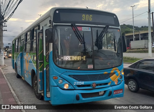 Santa Zita Transportes Coletivos 21134 na cidade de Cariacica, Espírito Santo, Brasil, por Everton Costa Goltara. Número da foto: #11975331.
