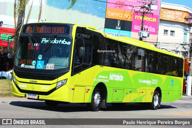 Viação Pendotiba 2.1.107 na cidade de Niterói, Rio de Janeiro, Brasil, por Paulo Henrique Pereira Borges. Número da foto: #11975535.