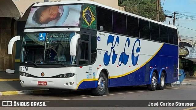 KLG Viagens e Turismo 7070 na cidade de Foz do Iguaçu, Paraná, Brasil, por José Carlos Stresser. ID da foto: 11976042.