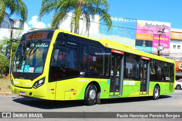 Viação Pendotiba 2.1.145 na cidade de Niterói, Rio de Janeiro, Brasil, por Paulo Henrique Pereira Borges. Número da foto: #11975527.