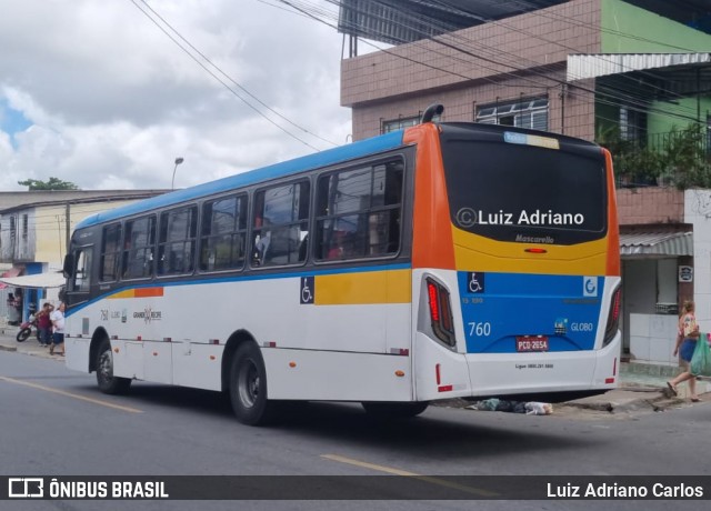 Transportadora Globo 760 na cidade de Recife, Pernambuco, Brasil, por Luiz Adriano Carlos. ID da foto: 11974046.