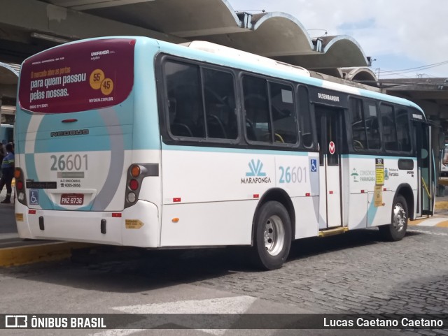 Maraponga Transportes 26601 na cidade de Fortaleza, Ceará, Brasil, por Lucas Caetano Caetano. ID da foto: 11978485.