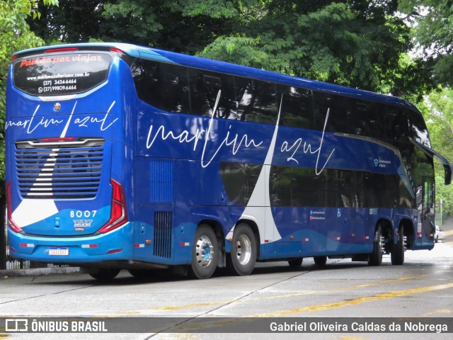 Marlim Azul Turismo 8007 na cidade de São Paulo, São Paulo, Brasil, por Gabriel Oliveira Caldas da Nobrega. ID da foto: 11979964.