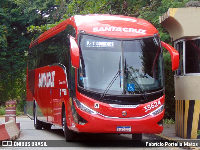 Viação Santa Cruz 35624 na cidade de São Paulo, São Paulo, Brasil, por Fabrício Portella Matos. Número da foto: #11979833.