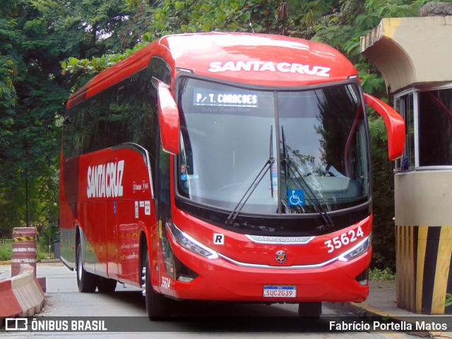 Viação Santa Cruz 35624 na cidade de São Paulo, São Paulo, Brasil, por Fabrício Portella Matos. ID da foto: 11979833.