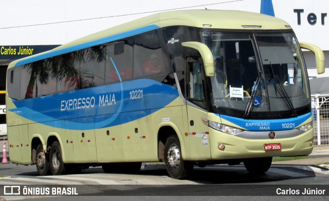 Expresso Maia 10221 na cidade de Goiânia, Goiás, Brasil, por Carlos Júnior. ID da foto: 11978613.