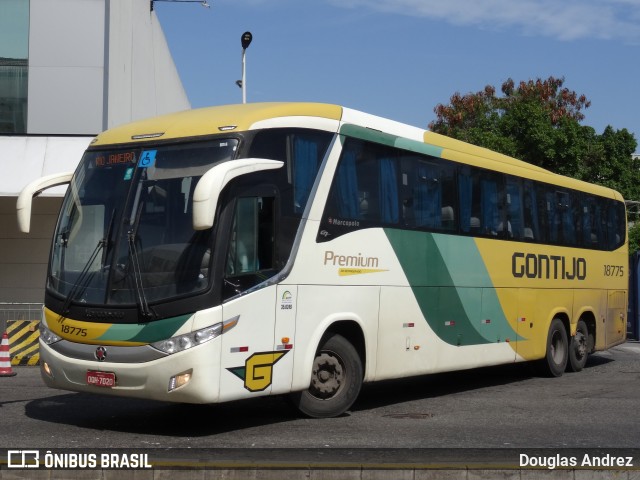 Empresa Gontijo de Transportes 18775 na cidade de Rio de Janeiro, Rio de Janeiro, Brasil, por Douglas Andrez. ID da foto: 11978000.