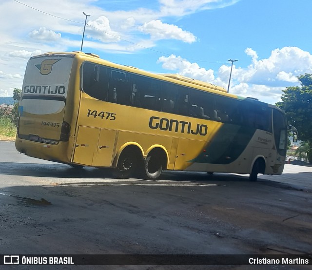 Empresa Gontijo de Transportes 14475 na cidade de Montes Claros, Minas Gerais, Brasil, por Cristiano Martins. ID da foto: 11977009.