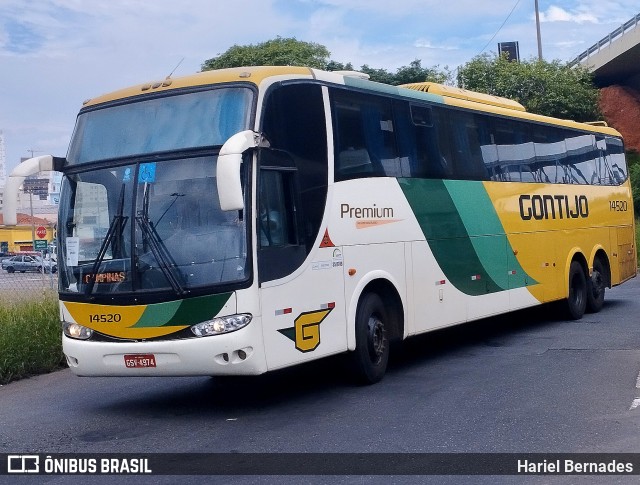 Empresa Gontijo de Transportes 14520 na cidade de Campinas, São Paulo, Brasil, por Hariel Bernades. ID da foto: 11977151.