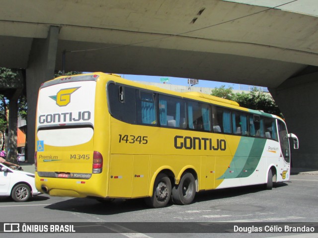 Empresa Gontijo de Transportes 14345 na cidade de Belo Horizonte, Minas Gerais, Brasil, por Douglas Célio Brandao. ID da foto: 11979568.