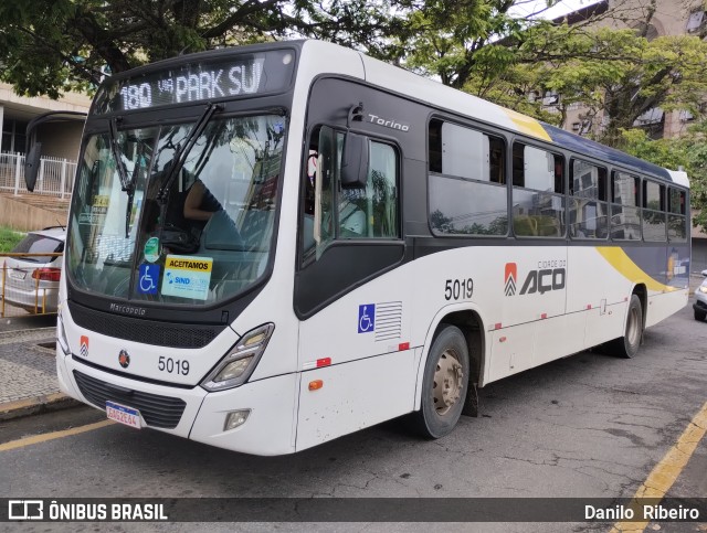 Viação Cidade do Aço 5019 na cidade de Volta Redonda, Rio de Janeiro, Brasil, por Danilo  Ribeiro. Número da foto: #11977222.