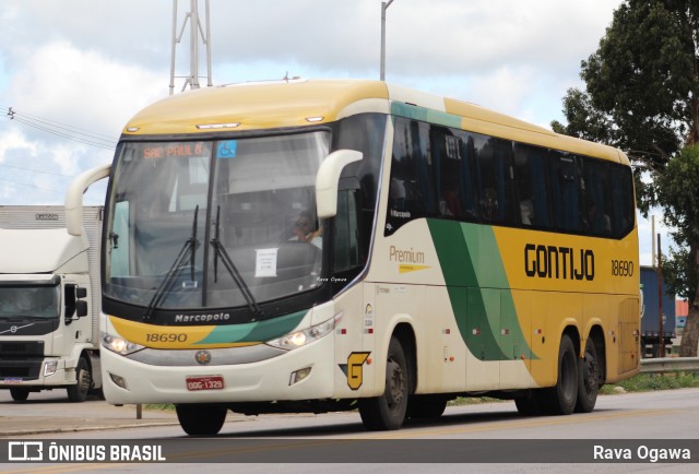 Empresa Gontijo de Transportes 18690 na cidade de Vitória da Conquista, Bahia, Brasil, por Rava Ogawa. Número da foto: #11978031.