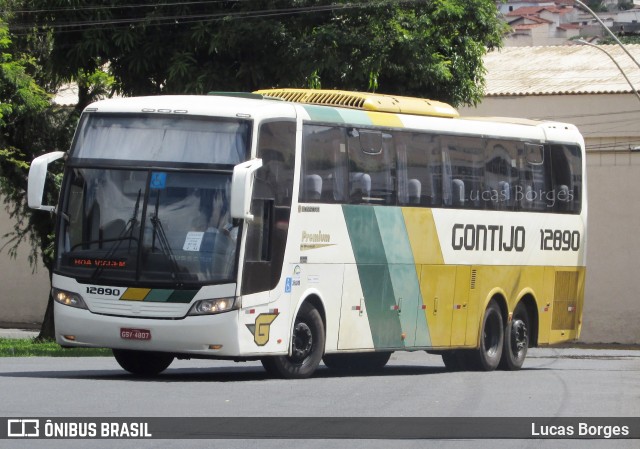 Empresa Gontijo de Transportes 12890 na cidade de Araxá, Minas Gerais, Brasil, por Lucas Borges . ID da foto: 11915528.