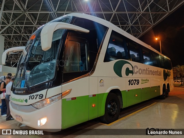 Viação Continental de Transportes 1079 na cidade de Patos de Minas, Minas Gerais, Brasil, por Leonardo Nunes. Número da foto: #11982785.
